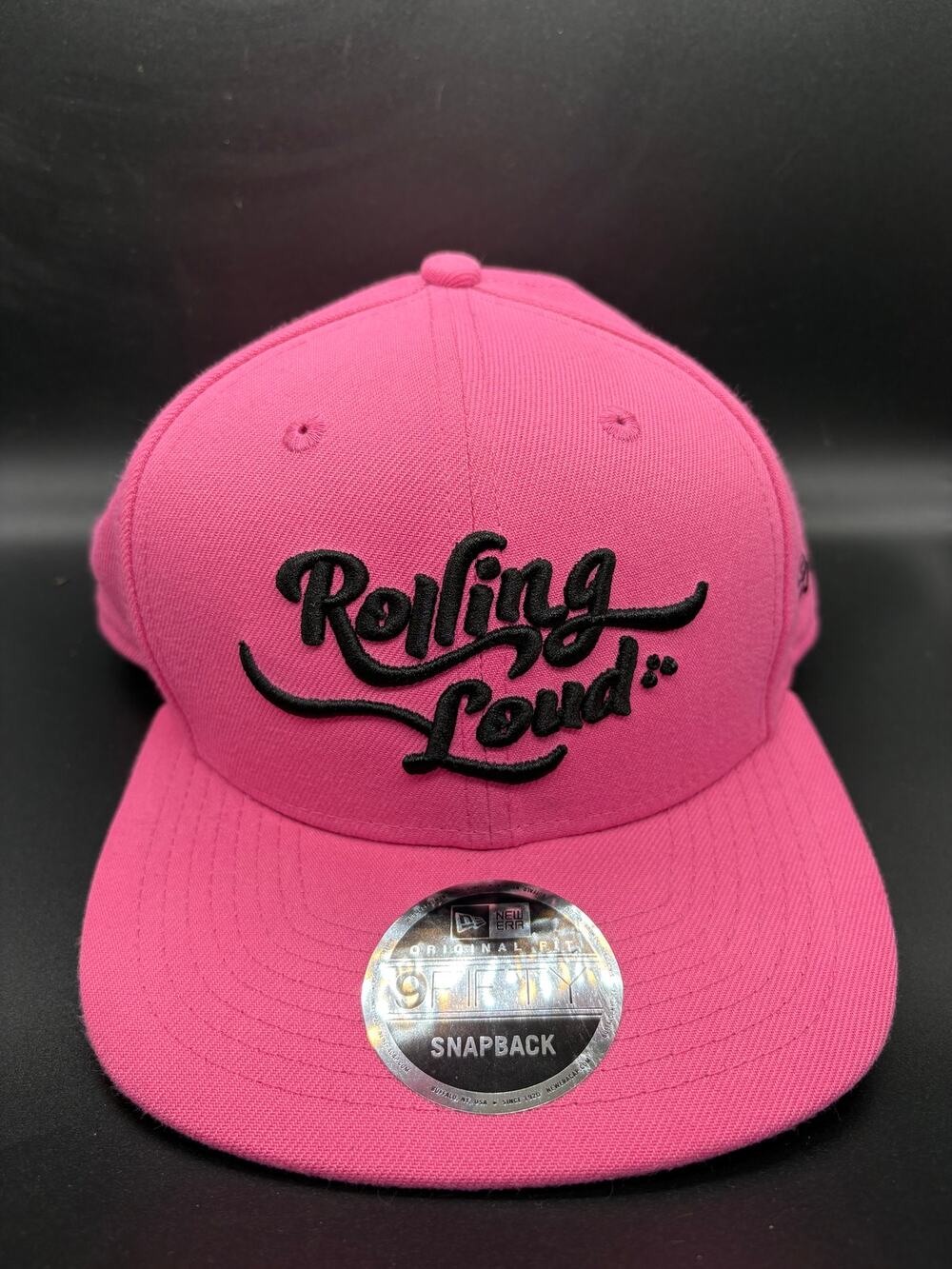 New Era 9FIFTY Rolling Loud Hot Pink Black Snapback Hat One Size